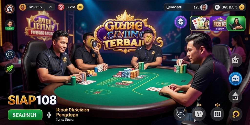 Gameplay seru di SIAP108 dengan dealer live yang profesional.