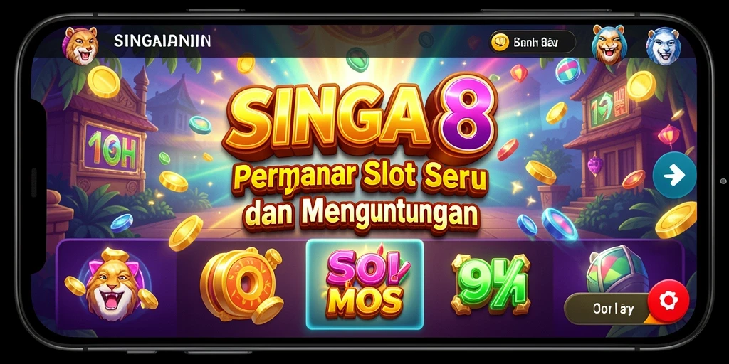 Menampilkan gameplay menawan dari SINGA8 dengan tema slot yang beragam.