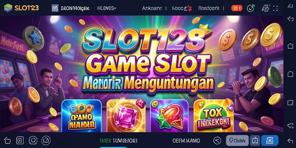 Tampilan gameplay SLOT123 yang seru dan penuh warna.